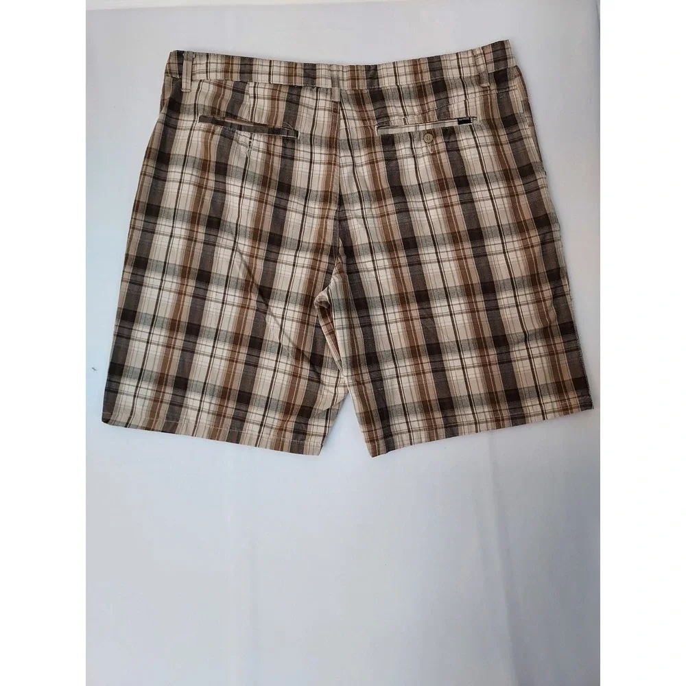 HURLEY Men's Shorts size 36‎ Pre-owned Good Condition Brown Stripes